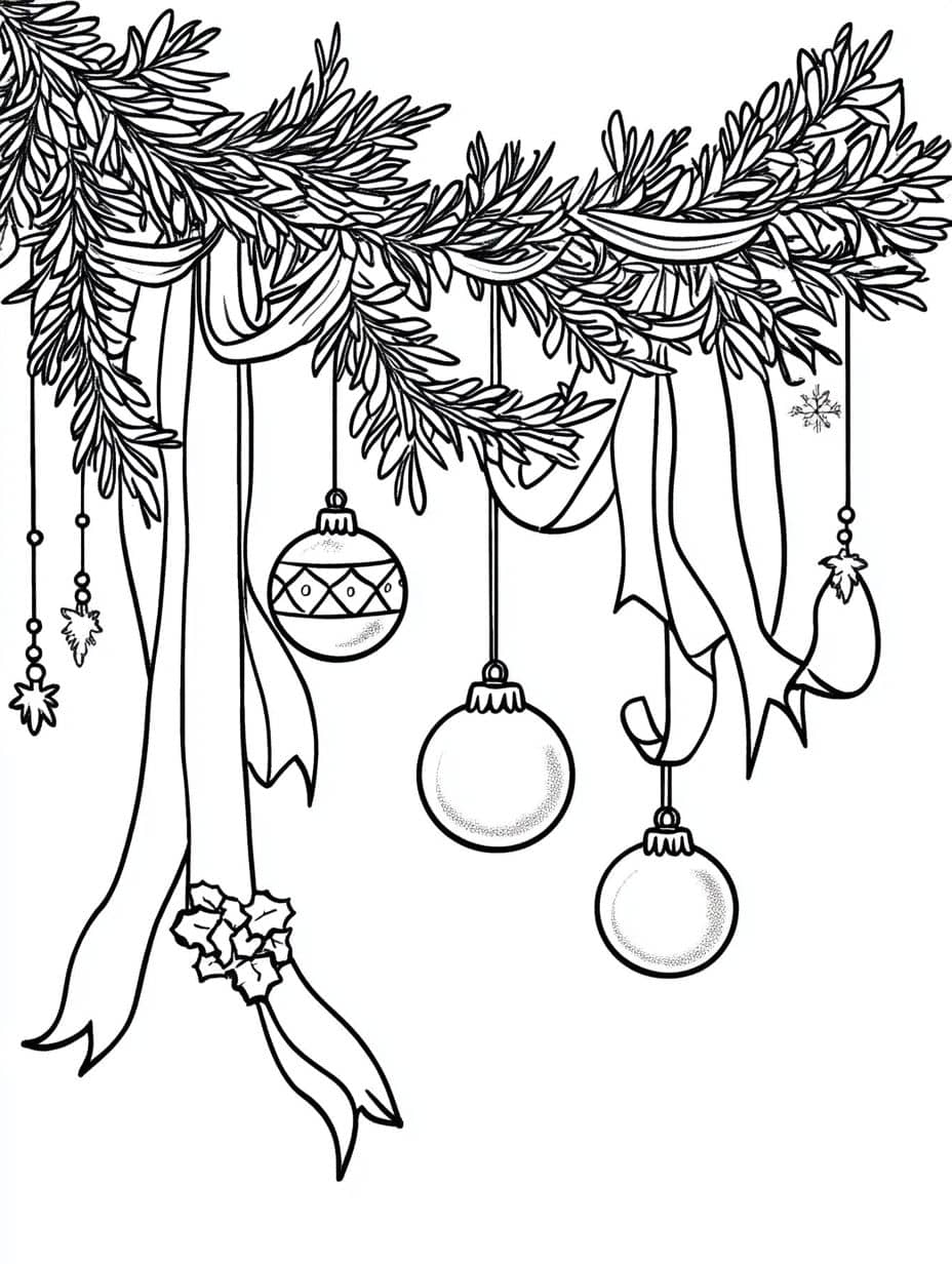 cloches de noel coloriage