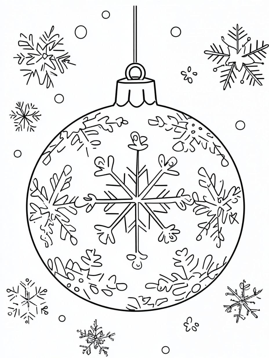 clochettes de noel coloriage