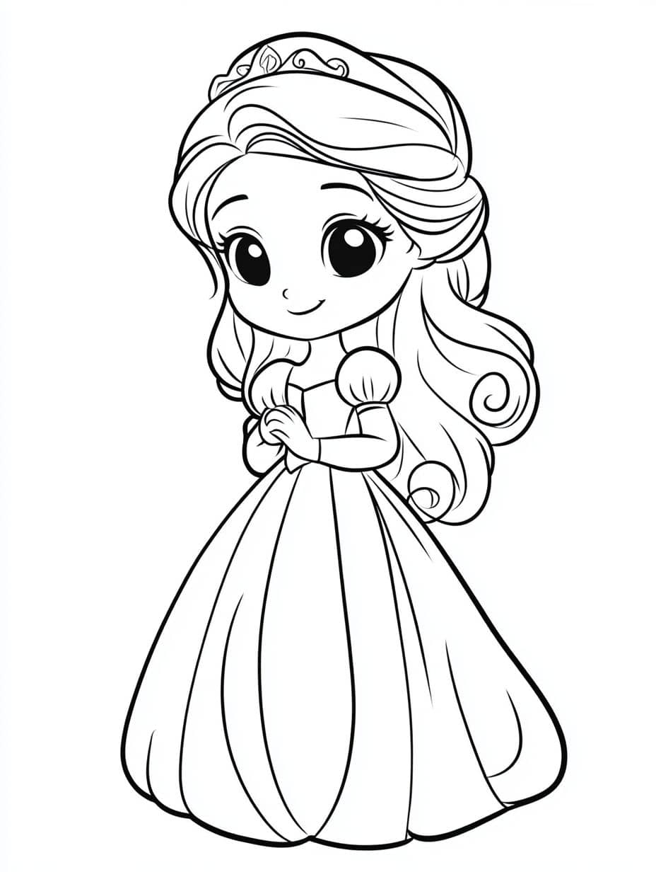 Coloriage A Imprimer Princesses Gratuit