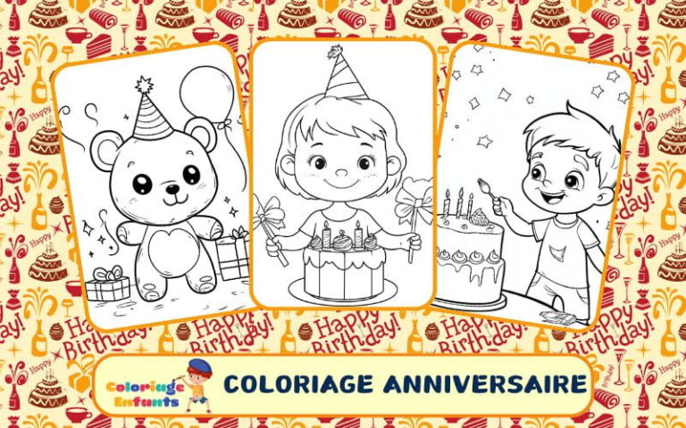 coloriage anniversaire