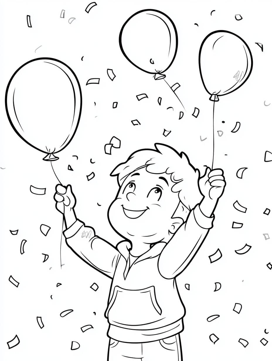 coloriage anniversaire bebe