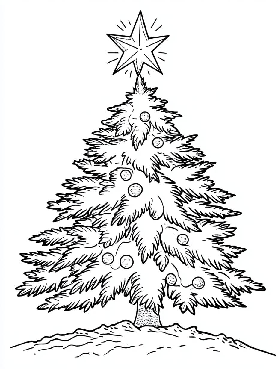 coloriage arbre de noel