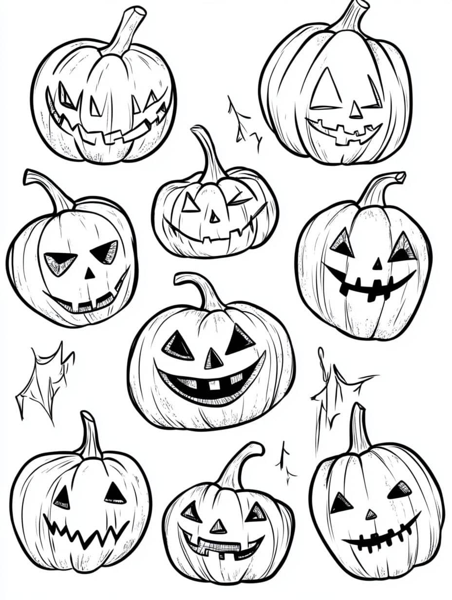 Coloriage Automne Halloween