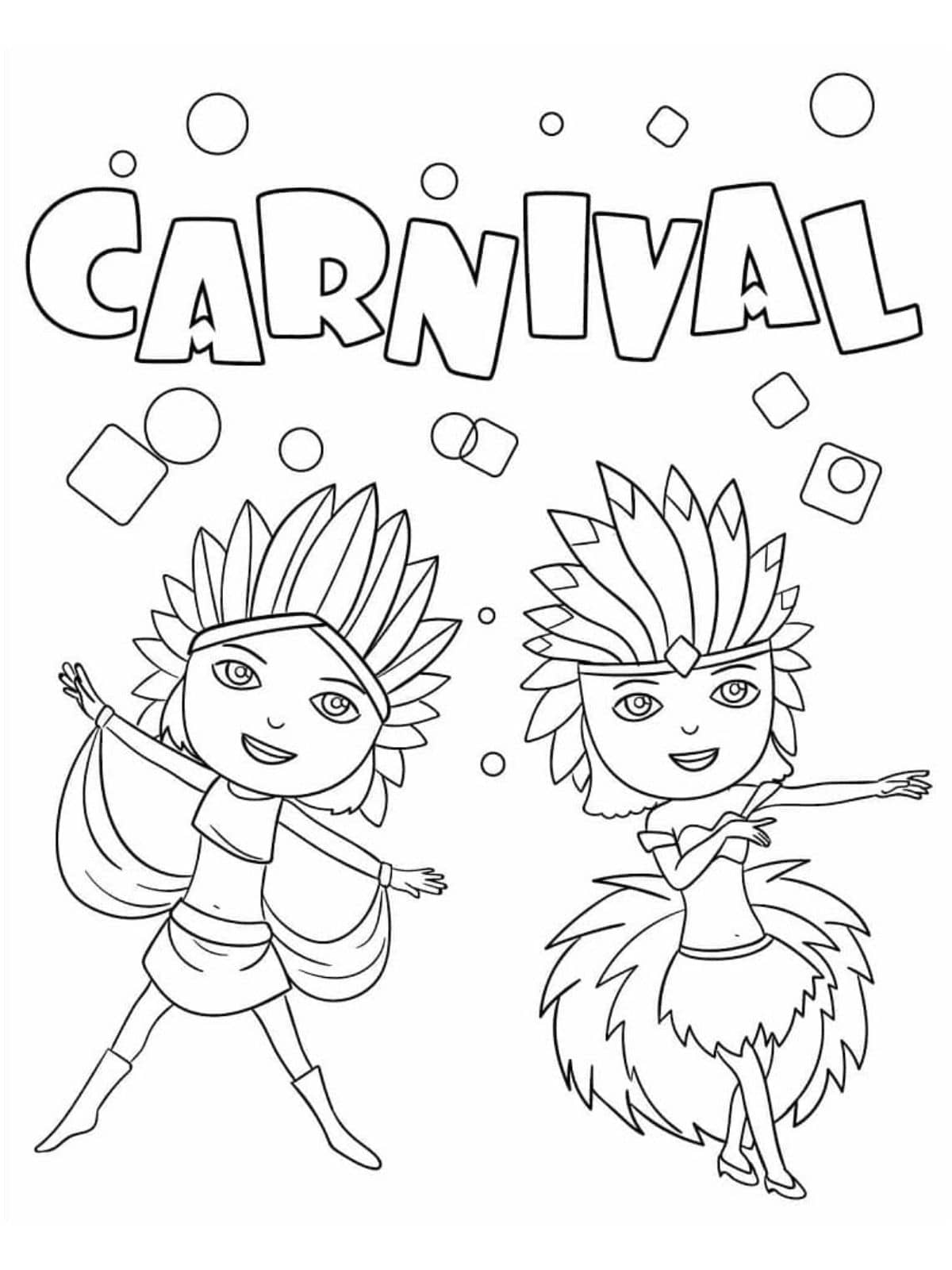 coloriage carnaval masque de fete