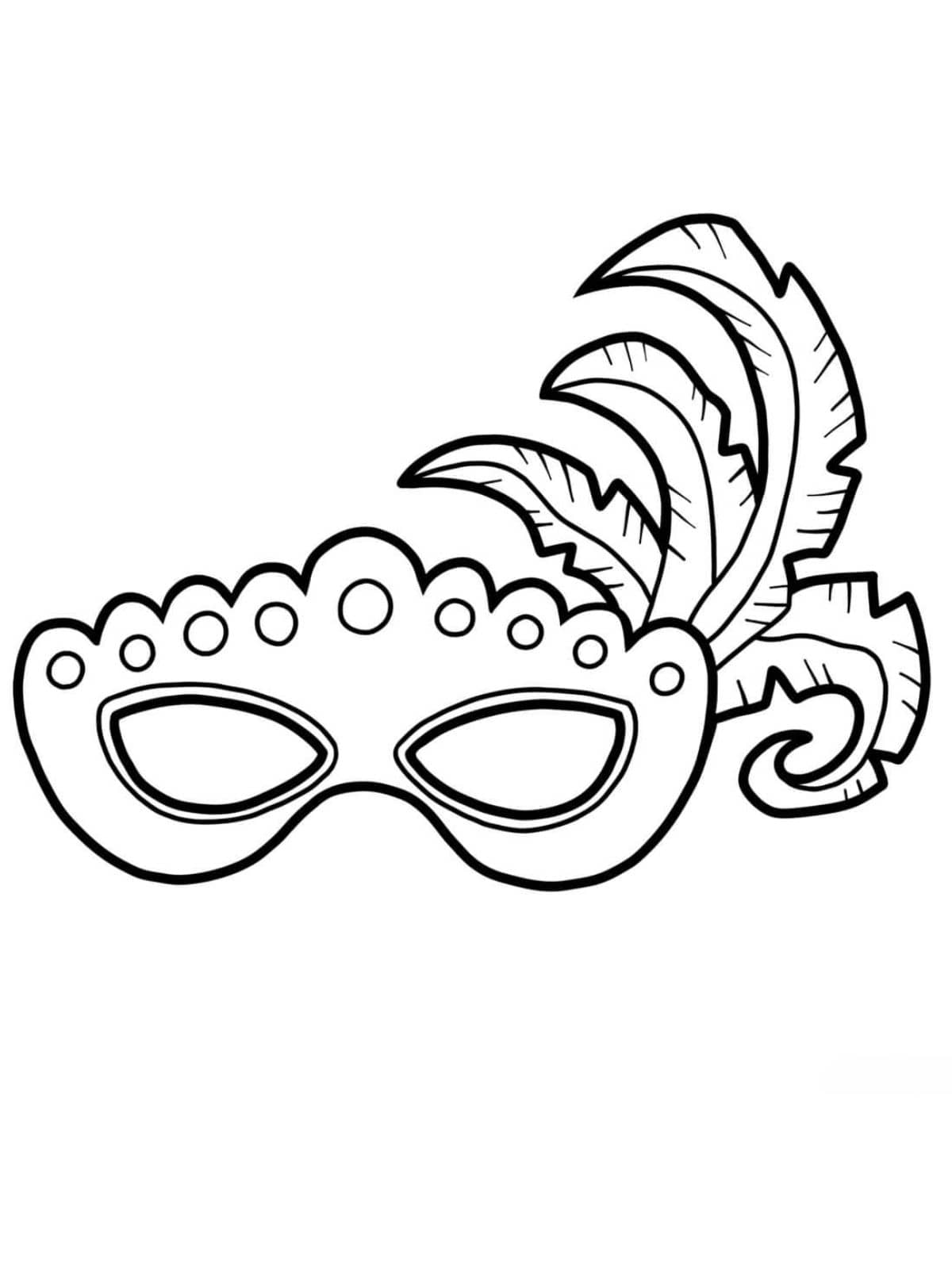 coloriage carnaval petit masque