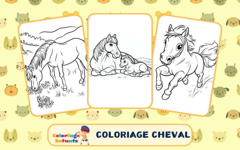 coloriage cheval