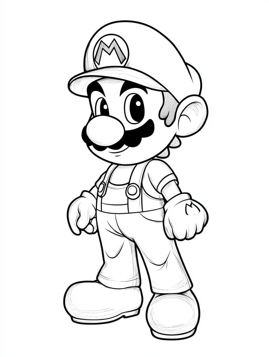 coloriage chibi super mario