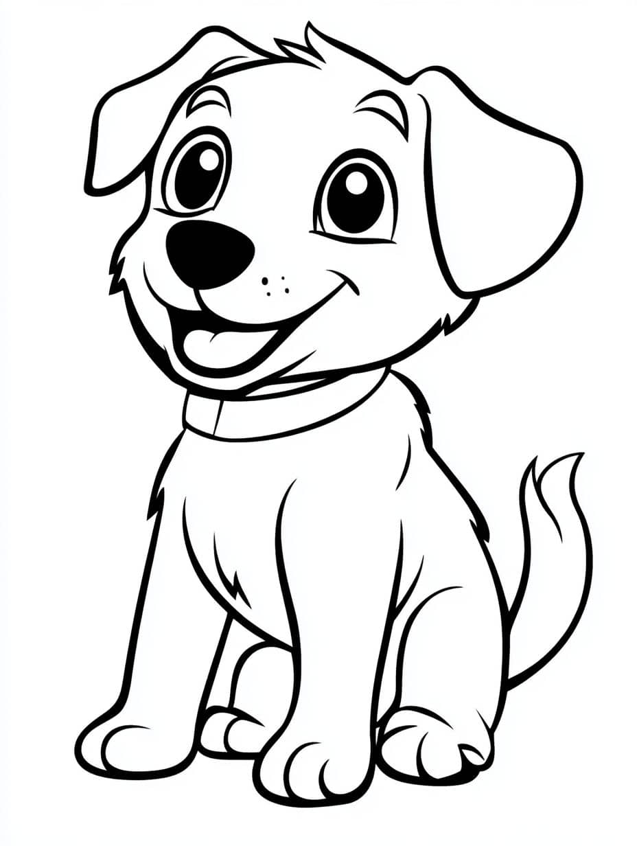 Coloriage Chien Petit