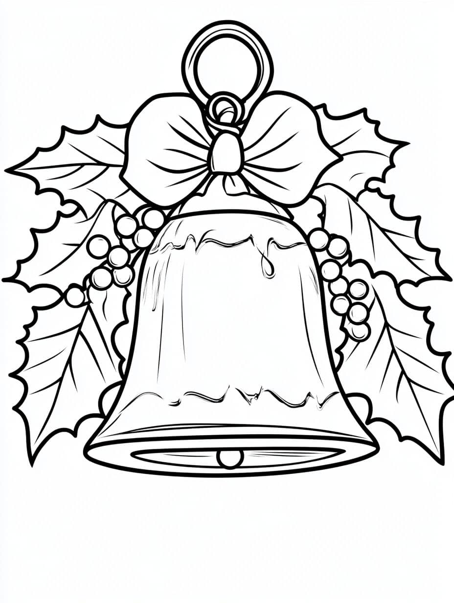 coloriage cloches de noel