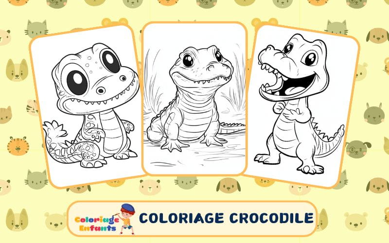 coloriage crocodile