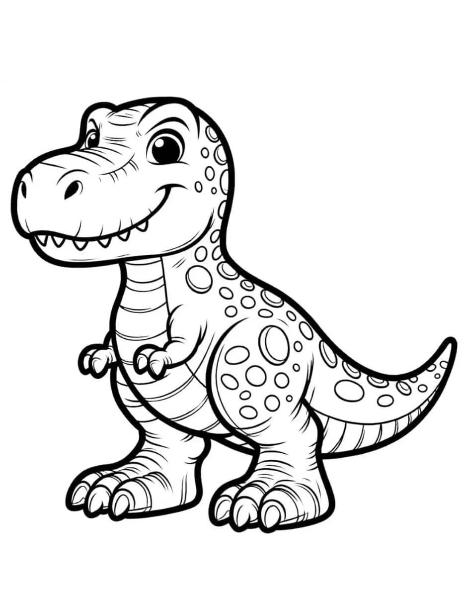 Coloriage Dinosaure Carnivore