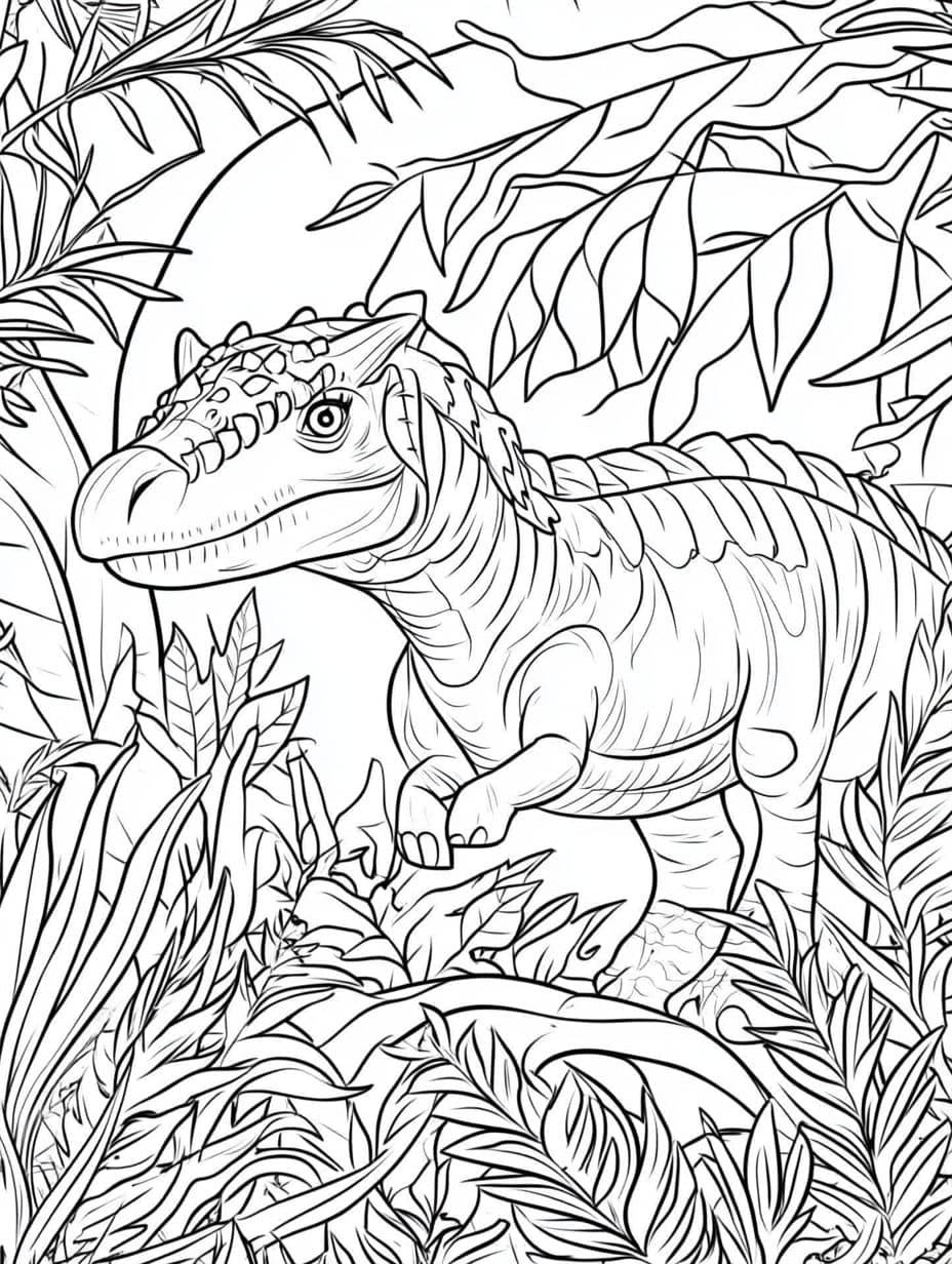 Coloriage Dinosaure Geant