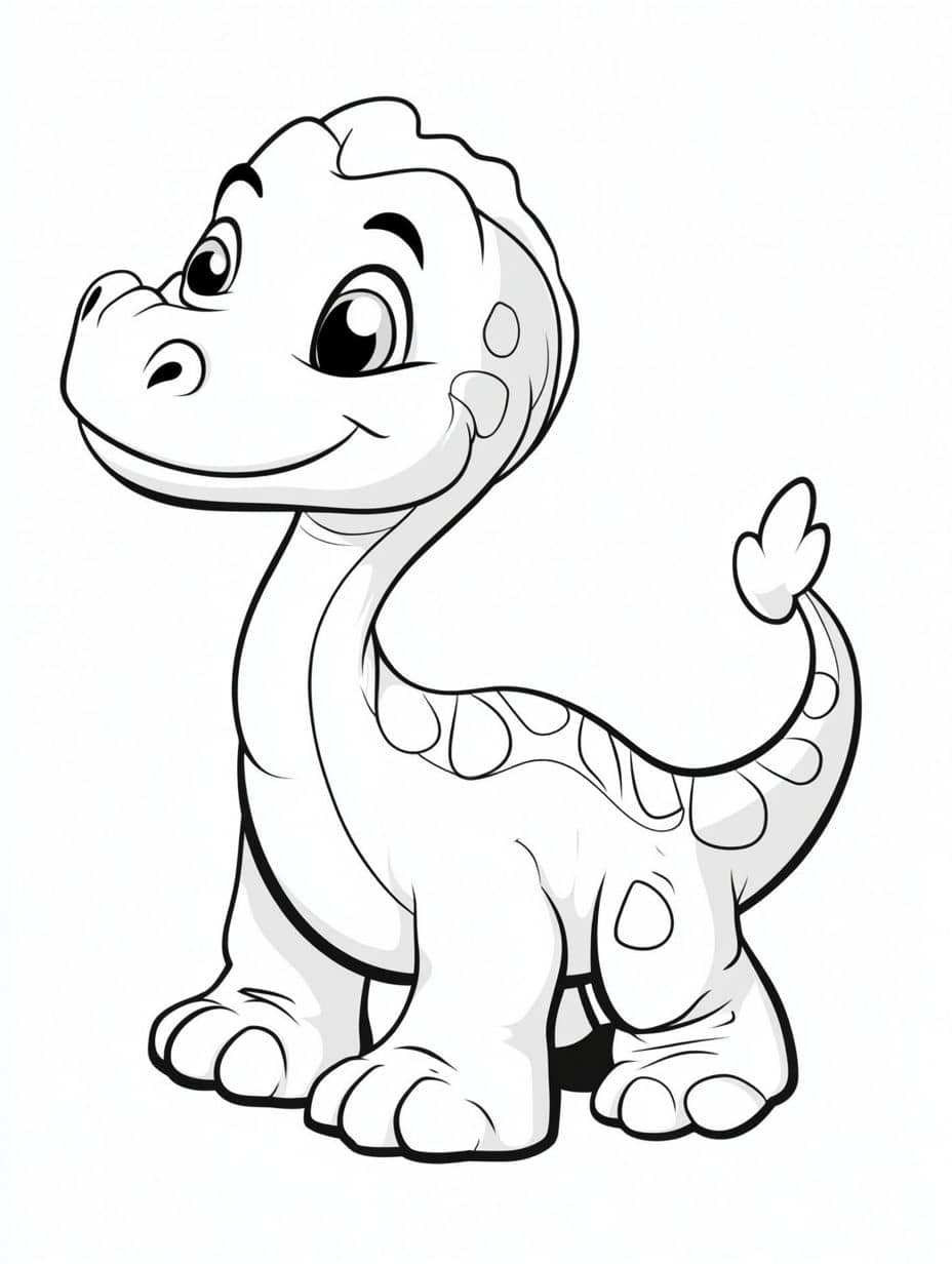 Coloriage Dinosaure Petit