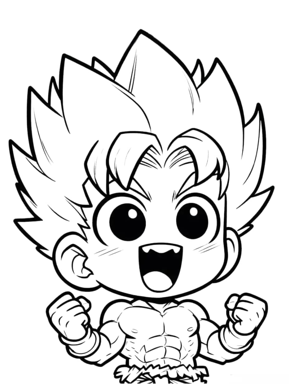 Coloriage Dragon Ball Z Chibi