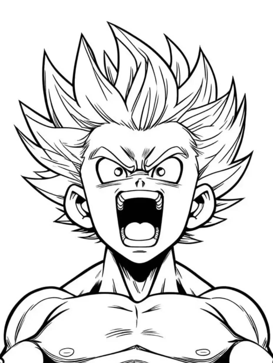 Coloriage Dragon Ball Z Goku