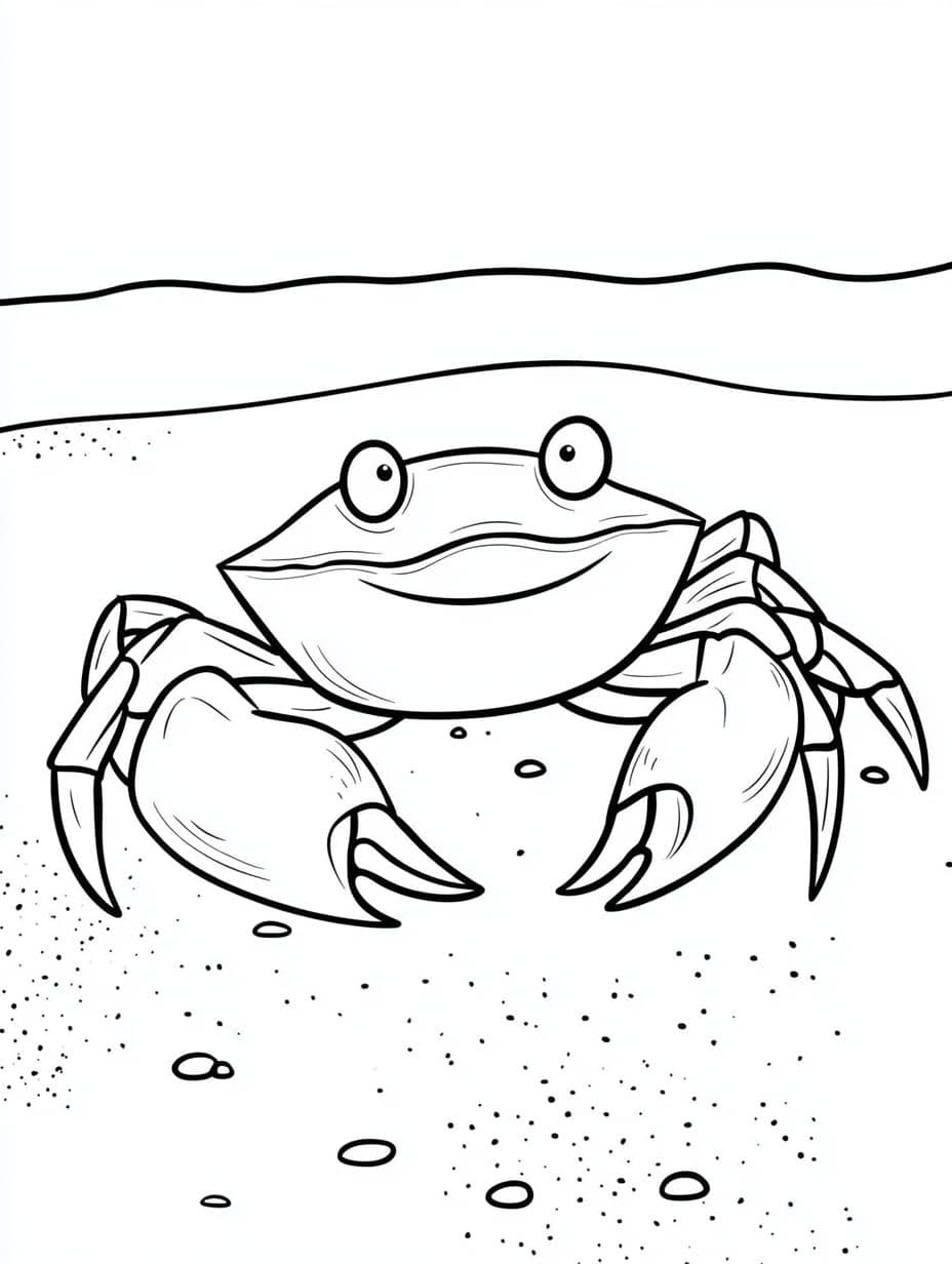 Coloriage Ete Crabe