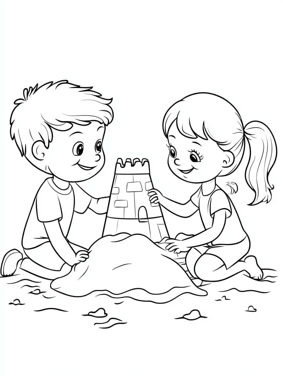 Coloriage Ete Enfant