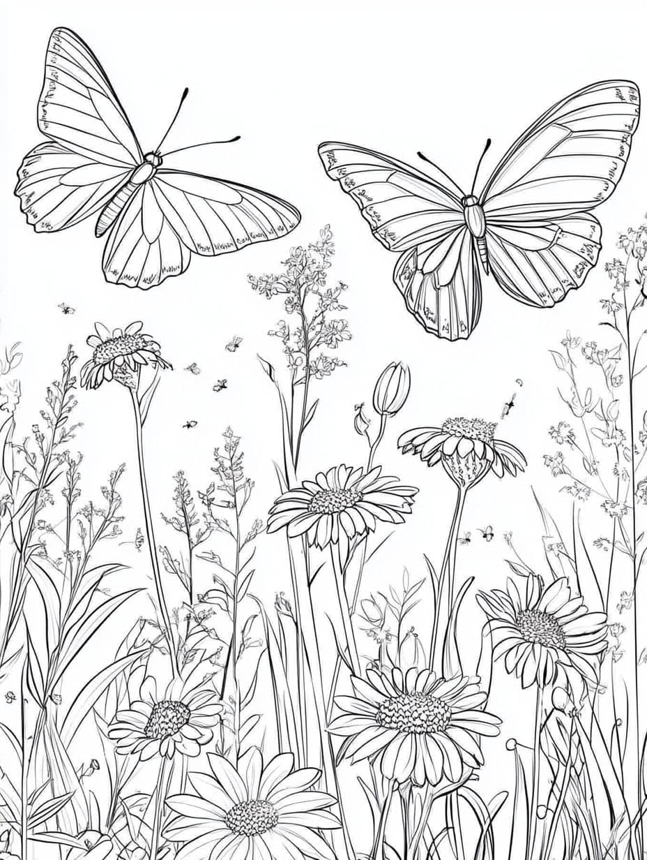 Coloriage Ete Papillon