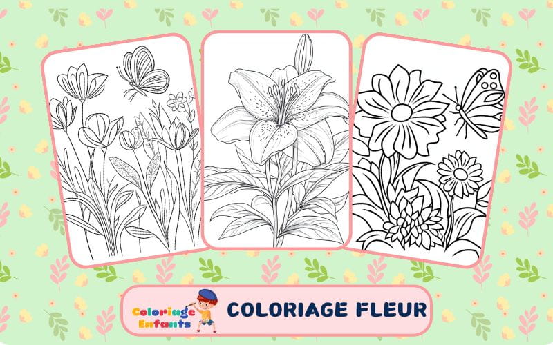 coloriage fleur