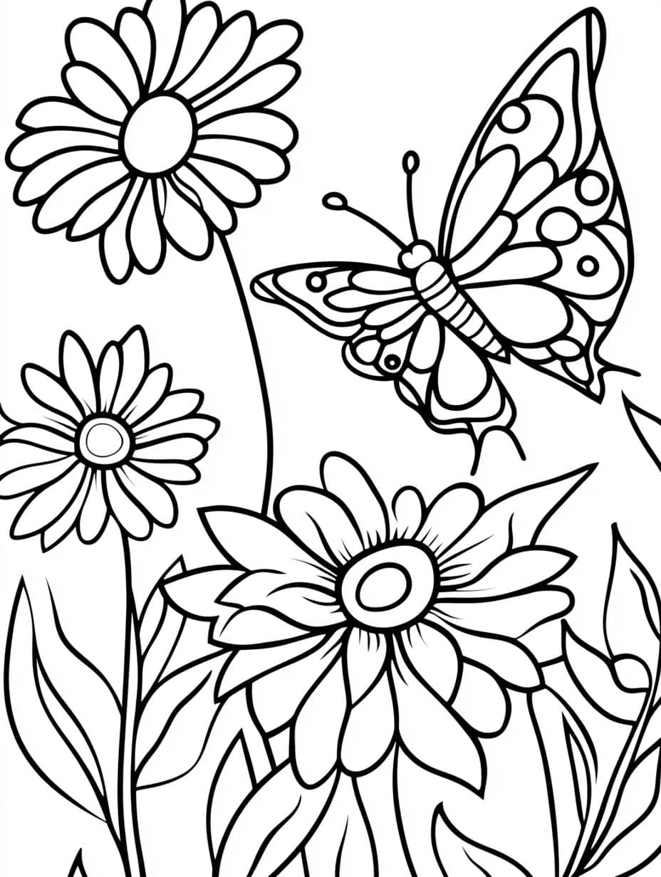 Coloriage Fleur Belle