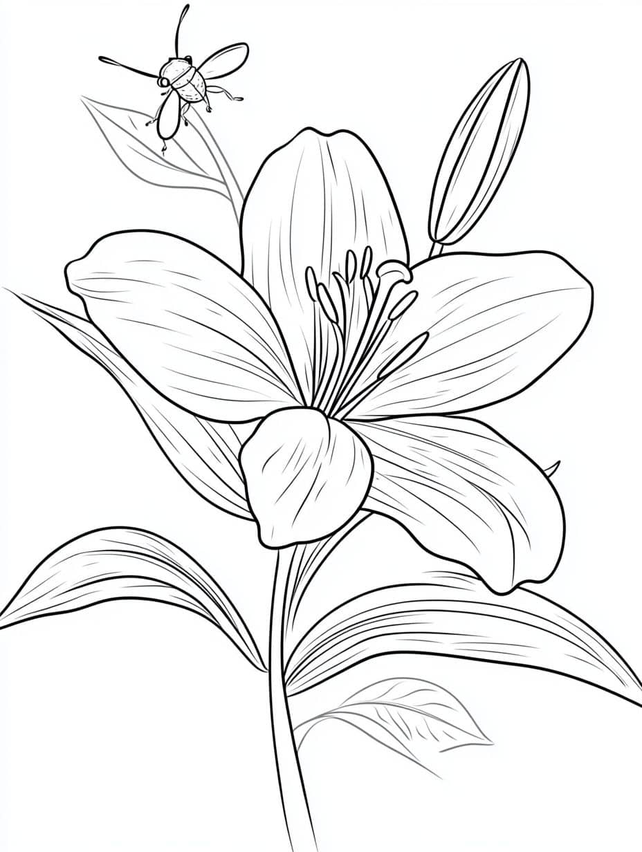 Coloriage Fleur Hibiscus