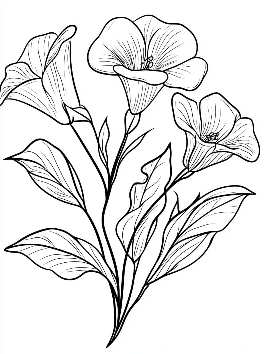 Coloriage Fleur Lis