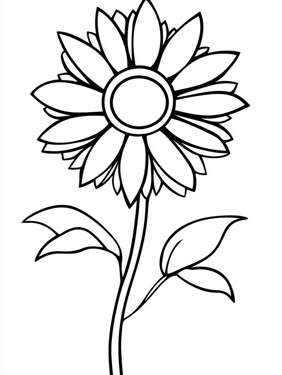 Coloriage Fleur Tournesol