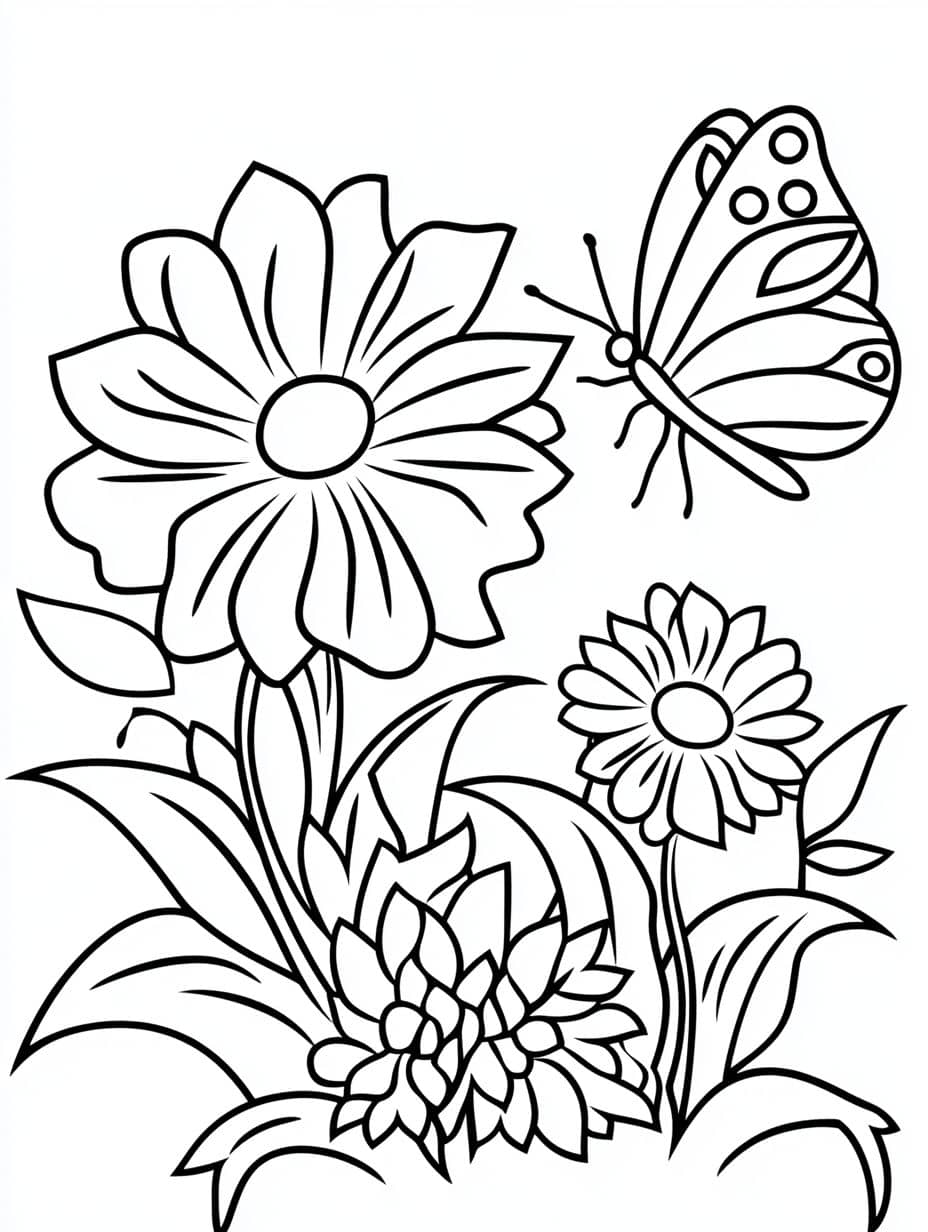 Coloriage Fleur Tulipe