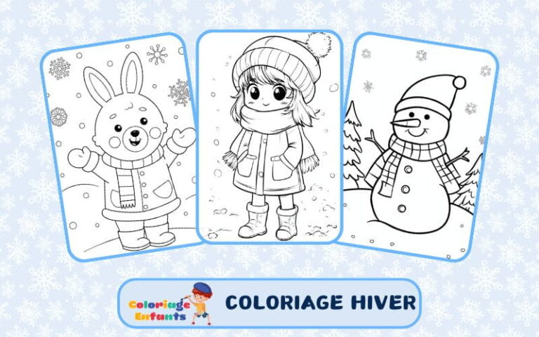 coloriage hiver