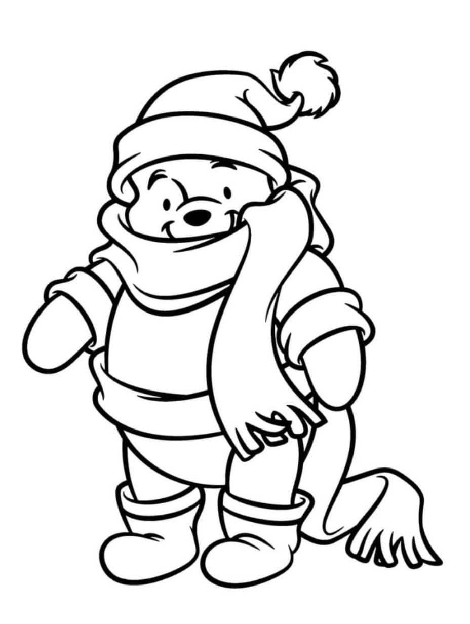 Coloriage Hiver Pere Noel