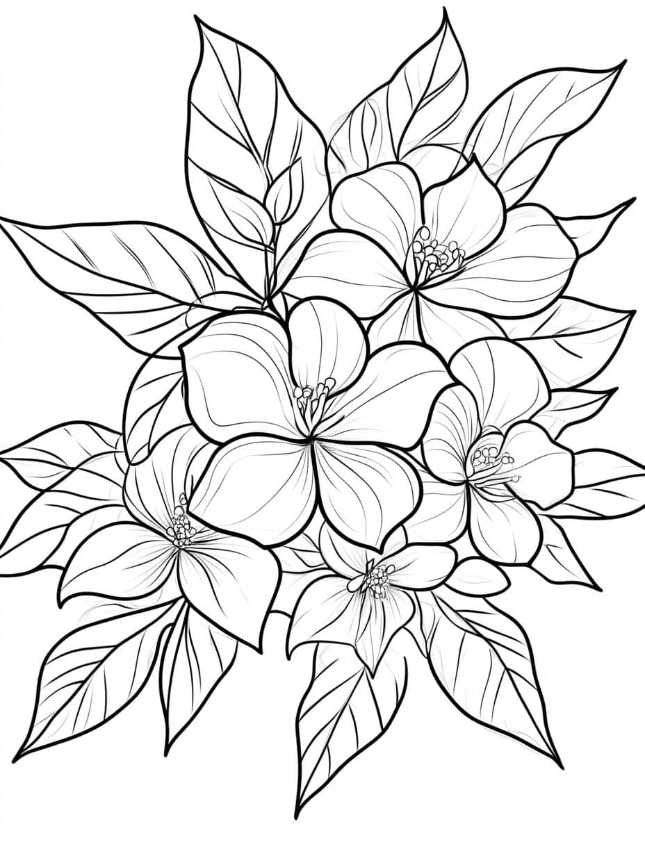 Coloriage Jasmine Facile