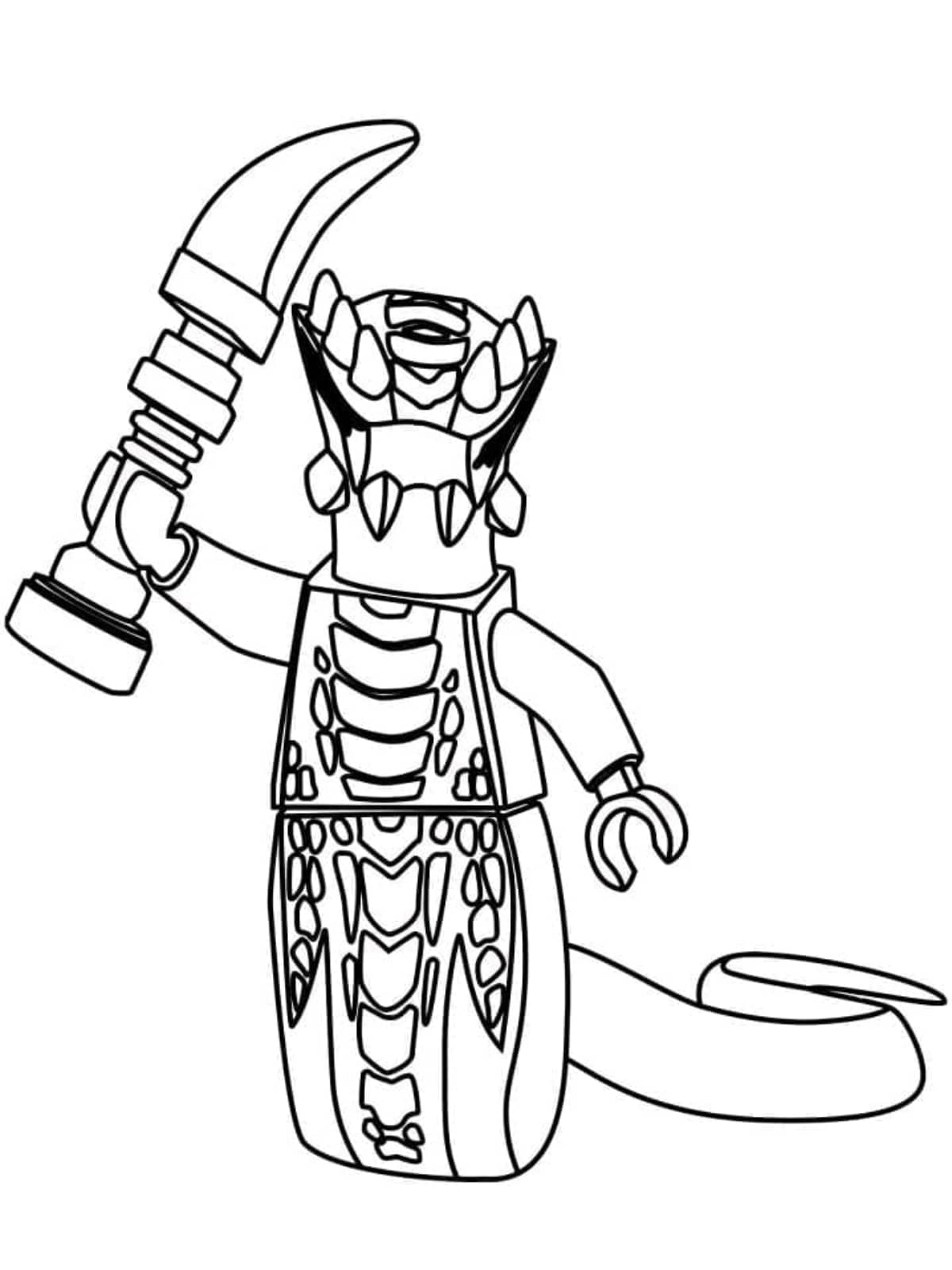 coloriage lego ninjago acidicus