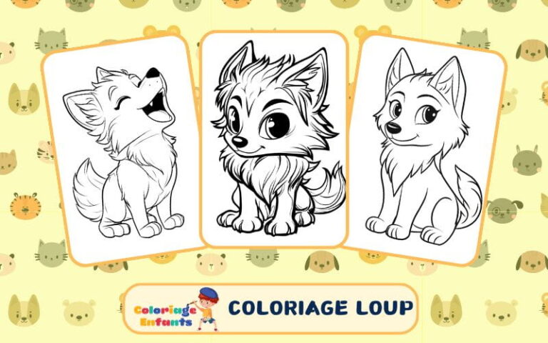 coloriage loup