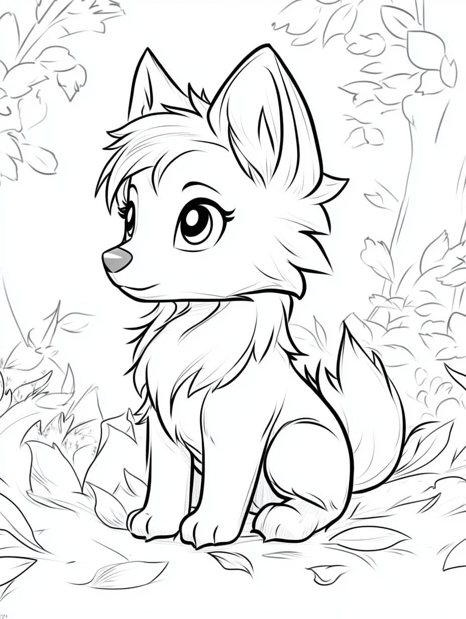 Coloriage Loup Pour Enfant