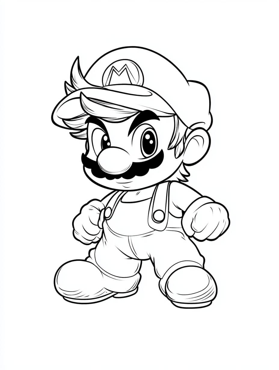 coloriage mario classique