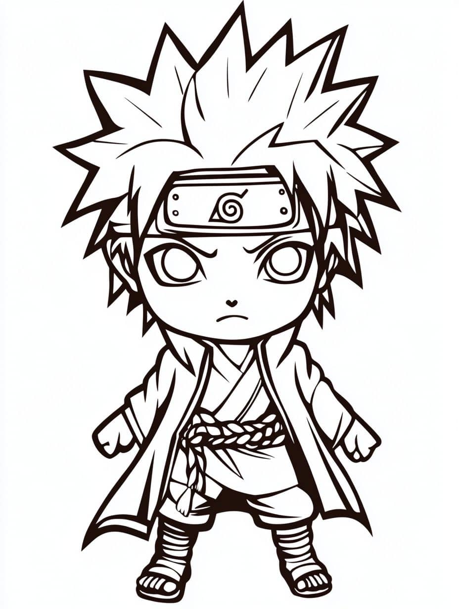 coloriage naruto chibi