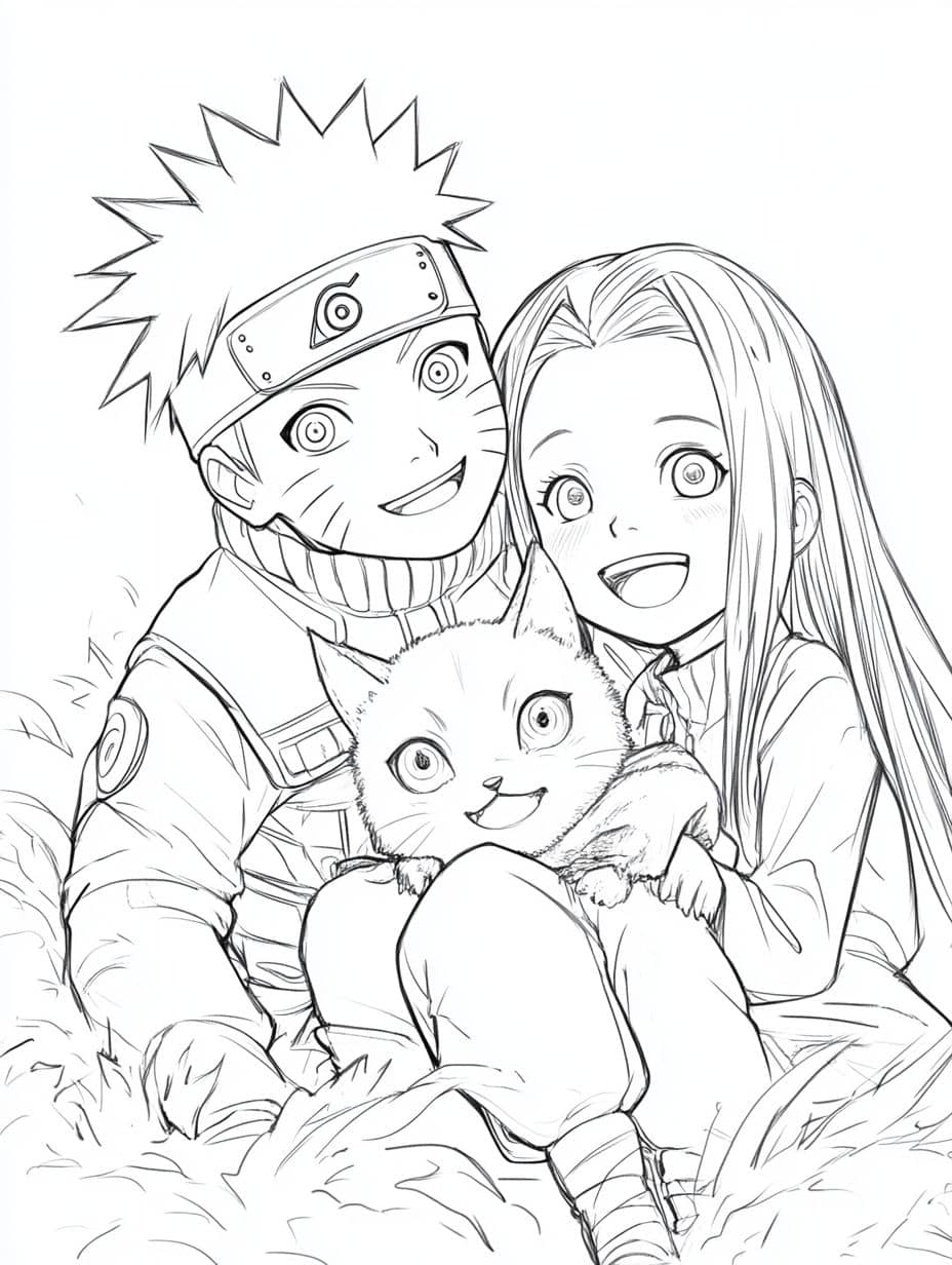 coloriage naruto fun