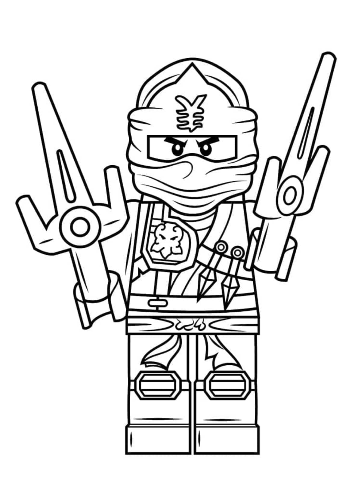 coloriage ninjago jay