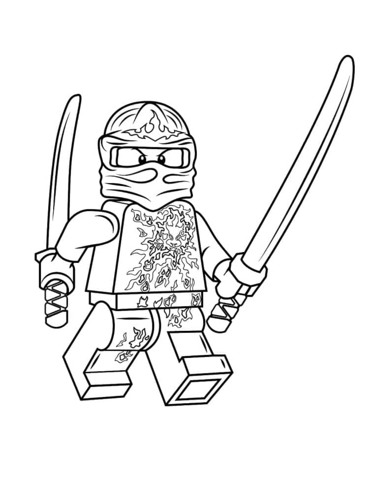 coloriage ninjago kai