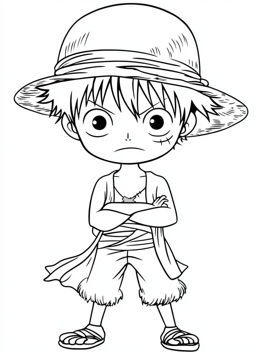 Coloriage One Piece Mer