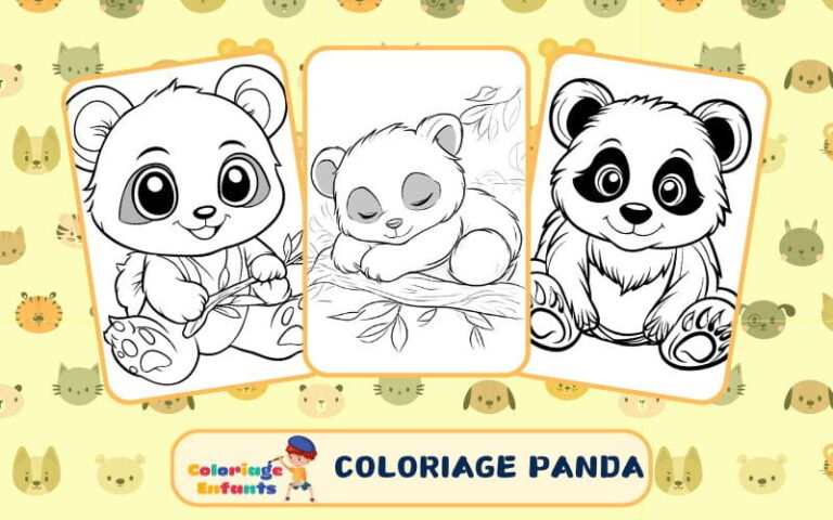 coloriage panda