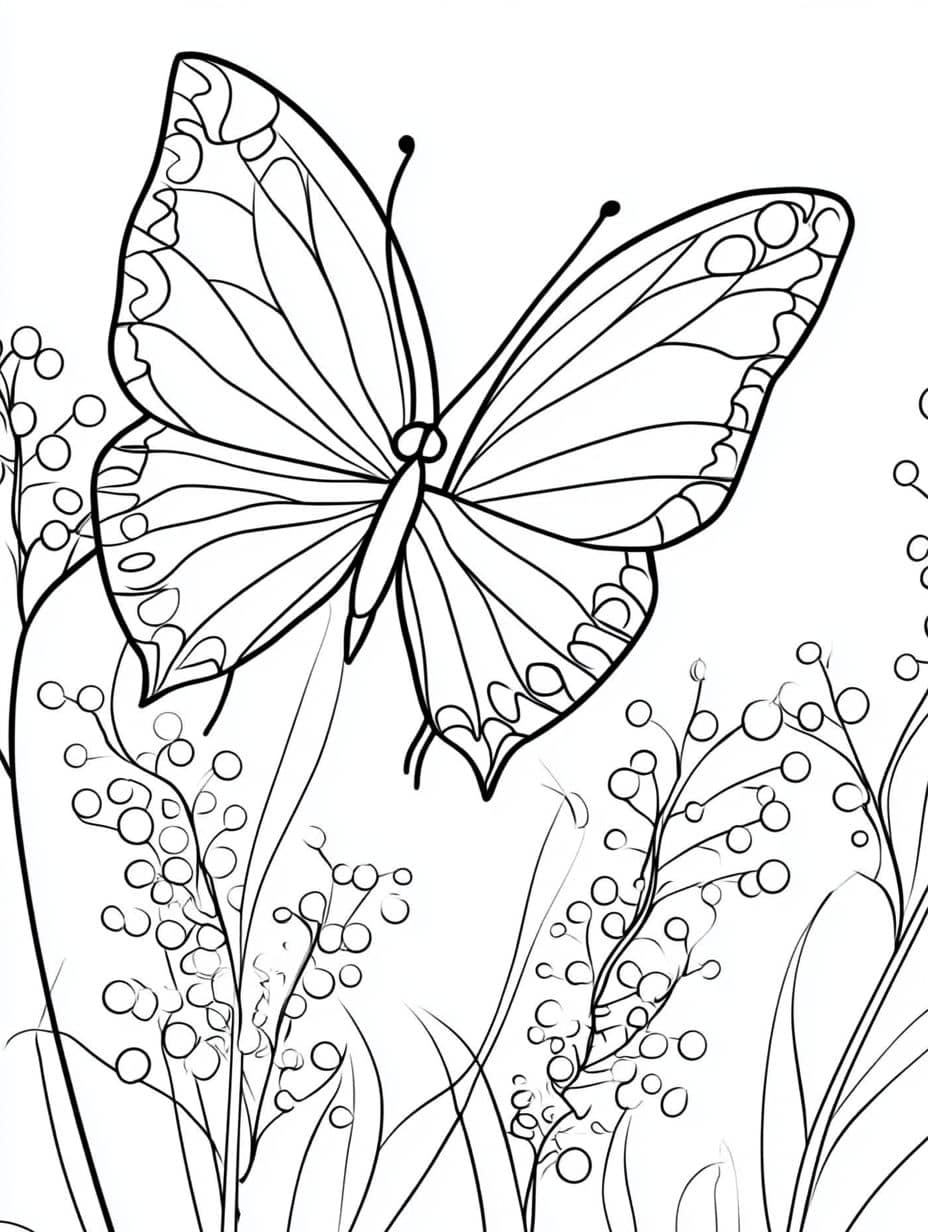 Coloriage Papillon Adorable