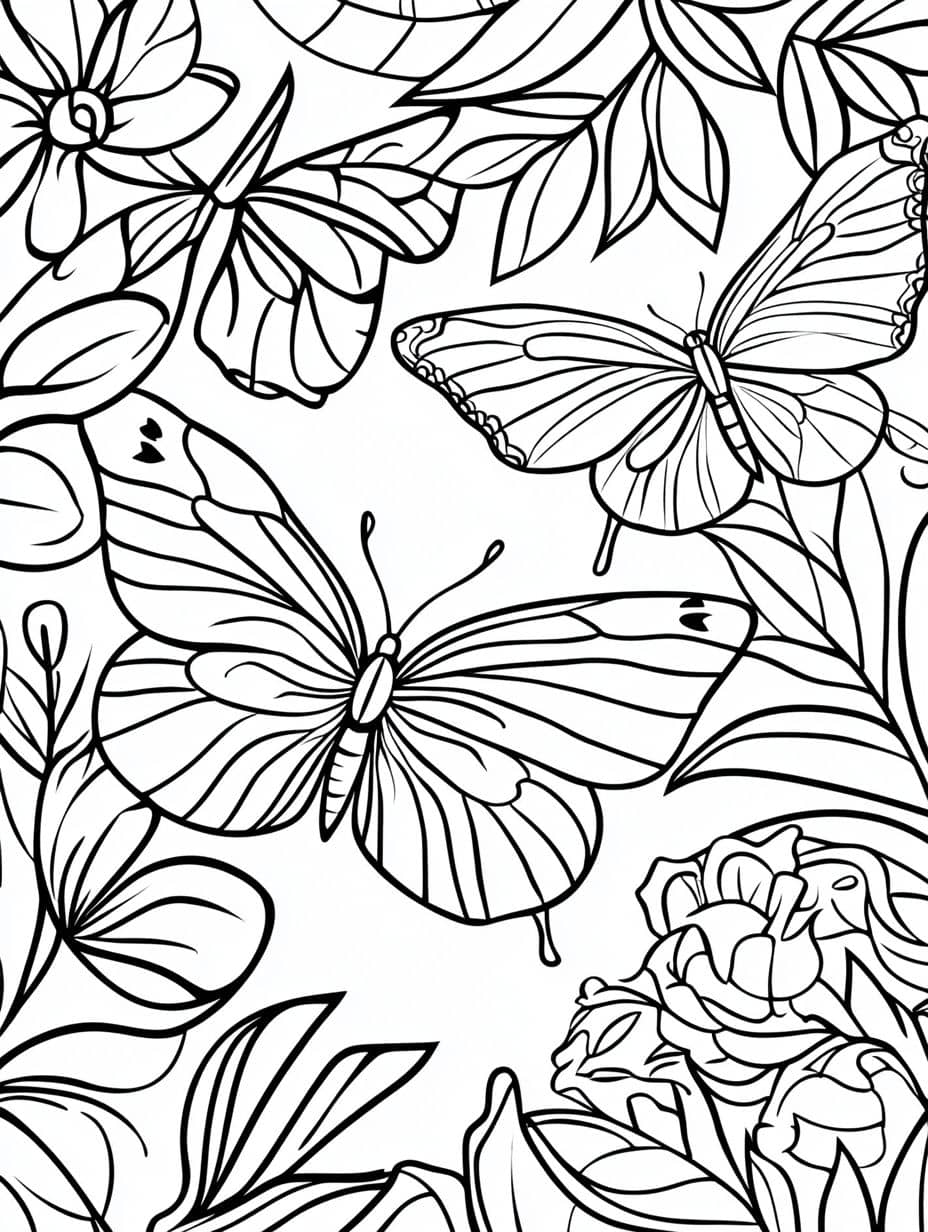 Coloriage Papillon Grand Papillon