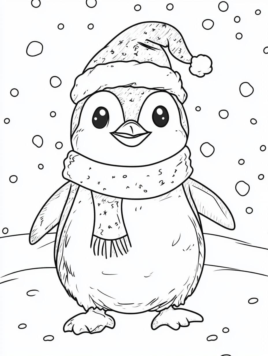 coloriage pingouin