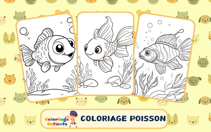 coloriage poisson