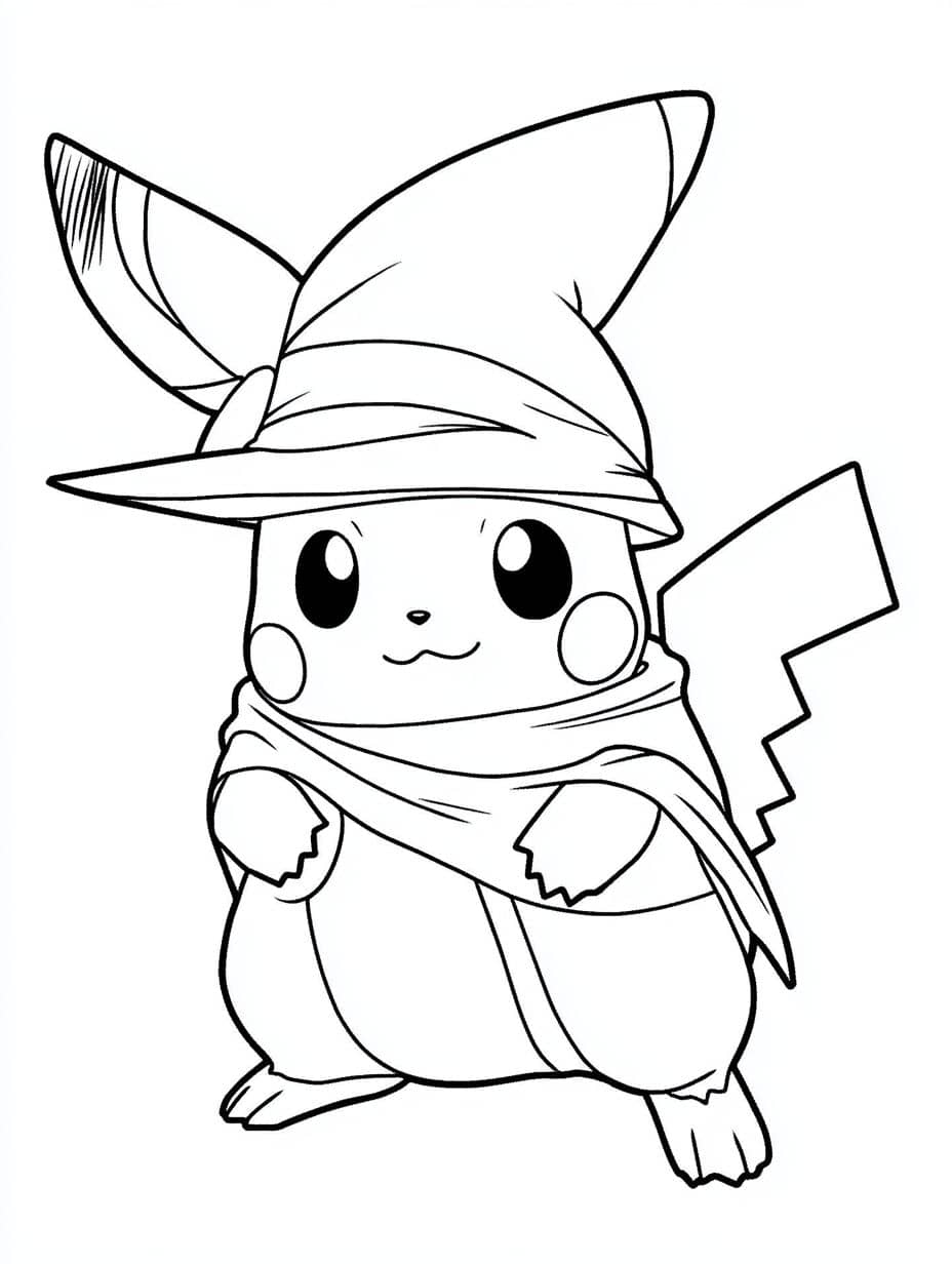 coloriage pokemon pikachu