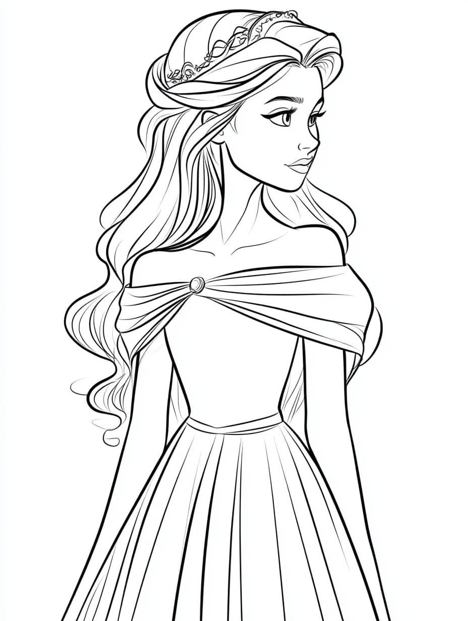 Coloriage Princesses Belles