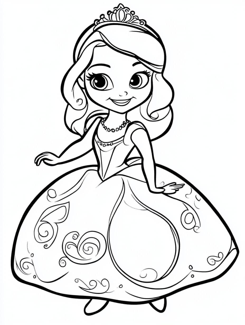 Coloriage Princesses Festival