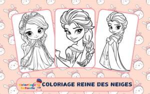 coloriage reine des neiges