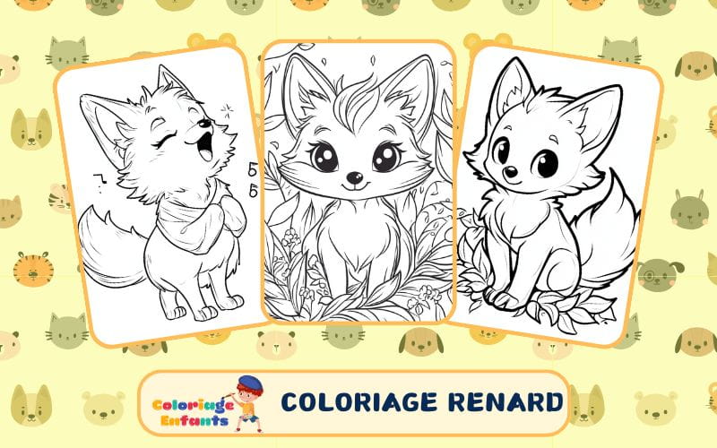 coloriage renard